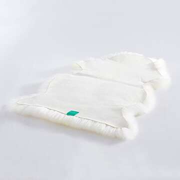 HUAHOO Premium Genuine Sheepskin Rug Real Australia Sheepskin Natural Luxury Fluffy Lambskin Fur Are...