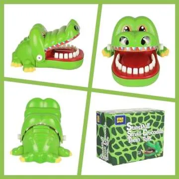 Starspuff Small Crocodile Teeth Toys Game for Kids, Crocodile Biting Finger Dentist Games Funny Toys