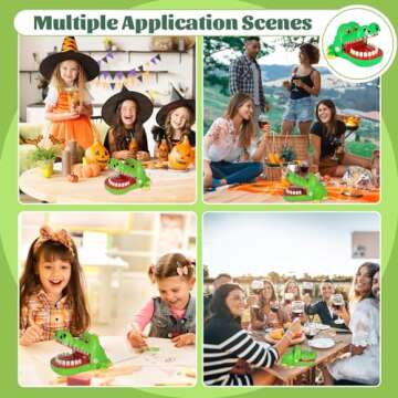 Starspuff Small Crocodile Teeth Toys Game for Kids, Crocodile Biting Finger Dentist Games Funny Toys