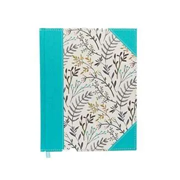 NKJV, Journal the Word Bible, Large Print, Cloth over Board, Blue Floral, Red Letter: Reflect, Journal, or Create Art Next to Your Favorite Verses