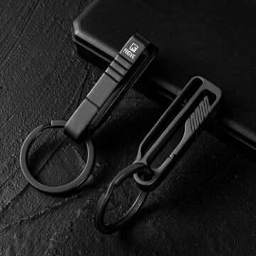 TISUR Titanium Keychain Clip - Lightweight & Durable