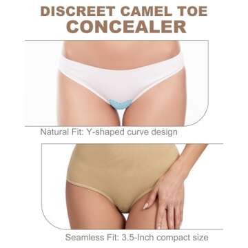 CICKEE Camel Toe Concealer 4-Pack for All Body Types