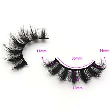 Veleasha Lashes 5D Faux Mink Lashes False Eyelashes Handmade Dramatic Eye Lashes Wispy Fluffy Fake Lashes Spike Eyelashes Luxurious Volume 18mm Fake Eyelashes 7 Pairs Pack (3D07)