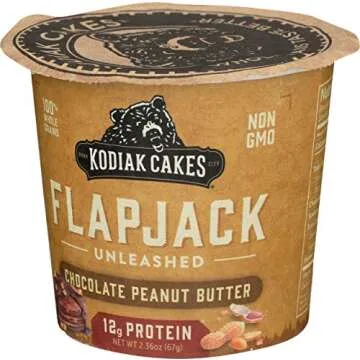 Kodiak Pancake On The Go High Protein Snack, Chocolate Peanut Butter, 2.36 Ounce