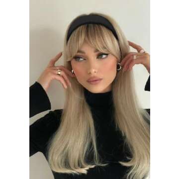 Trendy Non Slip Headbands for Stylish Women 1 inch Wide