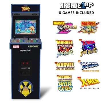 Arcade1Up Marvel Vs. Capcom 2 X-Men ‘97 Edition Deluxe Arcade Machine, Built for Your Home, Over 5...