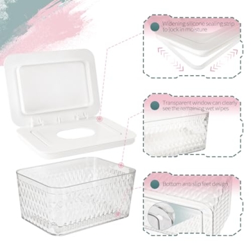 Whiidoom Stylish Wipes Dispenser for Easy Access and Freshness