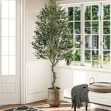 VIAGDO 6.23ft Artificial Olive Tree - Lifelike Decor