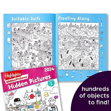 Highlights Hidden Pictures 2024 4-Book Set for Kids