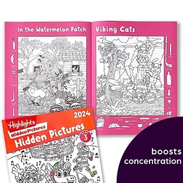 Highlights Hidden Pictures 2024 4-Book Set for Kids
