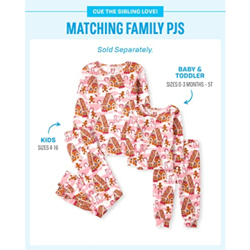 The Children's Place Family Matching Christmas Holiday Sets, Snug Fit 100% Cotton, Adult, Big Kid, T...