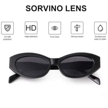 SORVINO Retro Oval Sunglasses for Unisex Stylish Protection