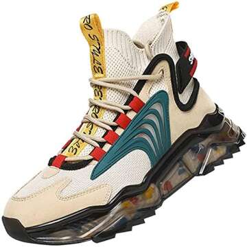 LZDZN Mens Basketball Shoes for Men Sneakers Men's High Top Running Trail Air Sports Athletic Male W...