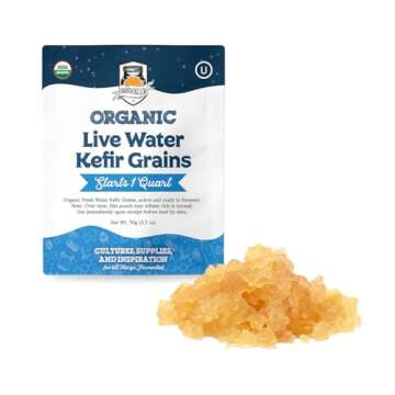 Organic Water Kefir Grains for Homemade Brew