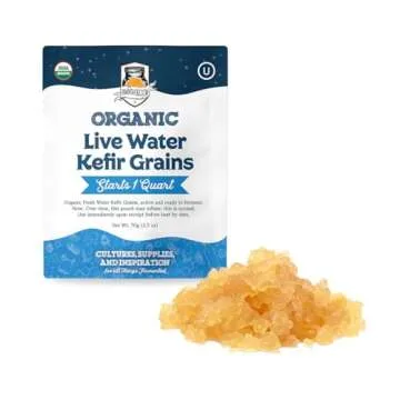 Organic Water Kefir Grains for Homemade Brew