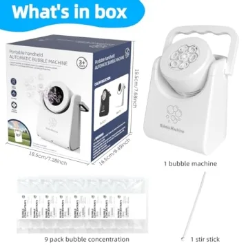 Automatic Bubble Machine for Kids - Portable Fun!