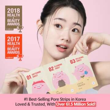Mefactory 3-Step Blackhead Remover Nose Strips | Korean Pore Strips for Instant Blackhead & Clogged ...