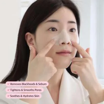 Mefactory 3-Step Blackhead Remover Nose Strips | Korean Pore Strips for Instant Blackhead & Clogged Pore Removal | Deep Cleansing & Pore Care | Hydrolyzed Collagen for Hydration | (10 Count)