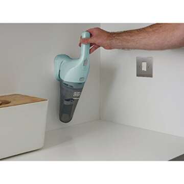BLACK+DECKER Cordless Handheld Vacuum 2Ah, Icy Blue (HNV220BCZ12FF)