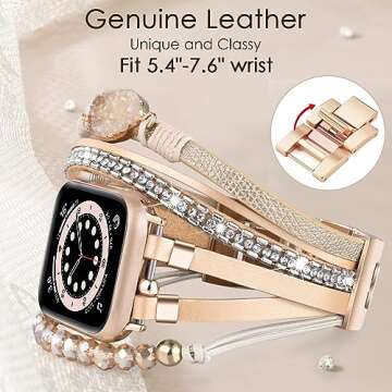 Stylish VISOOM Boho Bracelet for Apple Watch - Perfect Gift