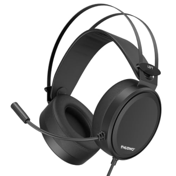 NUBWO N7 Stereo Gaming Headsets with Noise Canceling Mic for Xbox, PS5, PS4, PC, Adaptive Headband, ...