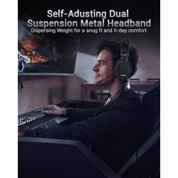 NUBWO N7 Gaming Headsets with Noise Canceling Mic