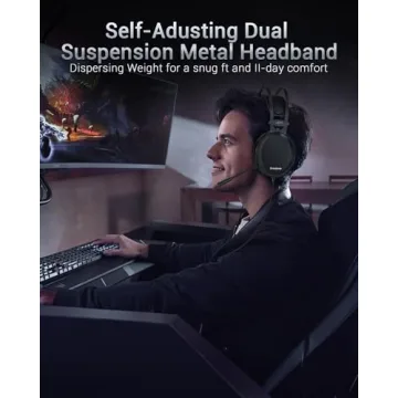 NUBWO N7 Gaming Headsets with Noise Canceling Mic