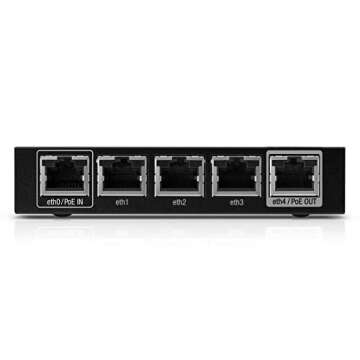 Ubiquiti EdgeRouter X Advanced Gigabit Ethernet Routers ER-X 256MB Storage 5 Gigabit RJ45 Ports