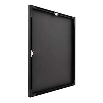 MCS Framatic Fineline Aluminum Frame, Black, 16 x 20 in matted to 8 x 10 in, Single