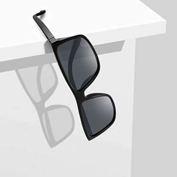 MERRY'S Rectangular Polarized Sports Sunglasses for Men Women Cycling Driving Fishing UV400 Protecti...