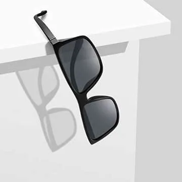 MERRY'S Rectangular Polarized Sports Sunglasses for Men Women Cycling Driving Fishing UV400 Protecti...