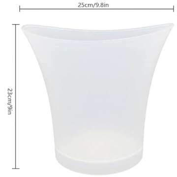 PeSandy LED Ice Bucket - 5L Capacity Color Changing Cooler