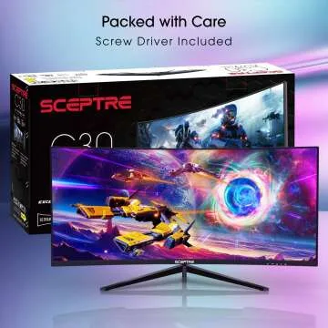 Sceptre 30-Inch Curved Gaming Monitor 200Hz HDMI