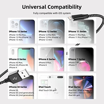 High-Quality 10 FT iPhone Charger - Fast Charging Package