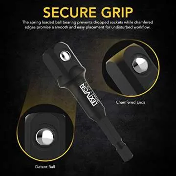 LEXIVON Impact Grade Socket Adapter Set - Durability & Performance