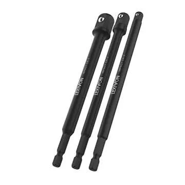LEXIVON Impact Grade Socket Adapter Set - Durability & Performance