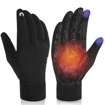 RIGWARL Upgraded Gloves for Cold Weather Waterproof, Winter Gloves with Touch Screen