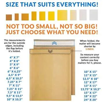 ABC Brown Kraft Bubble Mailer Envelopes 6 x 9 Inch. 25 Pack of Kraft Paper Mail Padded Envelopes Self Seal. Opaque Kraft Mailers. Water-Resistant Padded Mailing Envelopes for Jewelry, Cosmetics