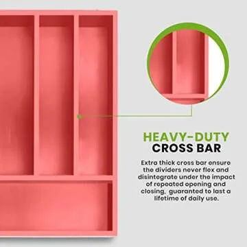 Utopia Kitchen Bamboo Utensil Organizer for Cutlery