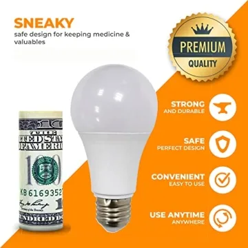 Lightbulb Diversion Safe - Keep Valuables Hidden