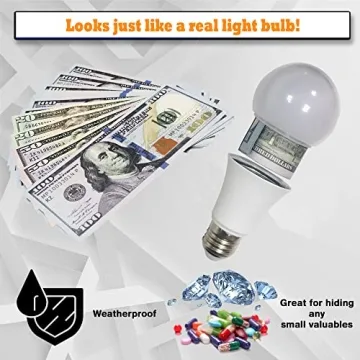 Lightbulb Diversion Safe - Keep Valuables Hidden