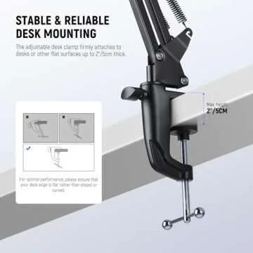NEEWER Microphone Arm Stand for Podcasters and Streamers