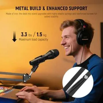 NEEWER Microphone Arm Stand for Podcasters and Streamers