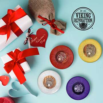 Viking Revolution Shaving Soap for Men - Shave Soap for Use with Shaving Brush and Bowl for Smoothes...