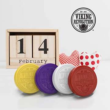 Viking Revolution Shaving Soap for Men - Shave Soap for Use with Shaving Brush and Bowl for Smoothest Wet Shave, Shaving Soap Puck - 4 Pack Variety, Each Pack 2.5oz