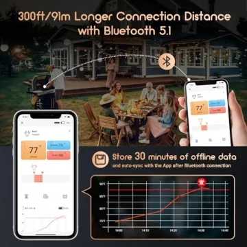 INKBIRD Wireless Meat Thermometer - Bluetooth Cooking Precision