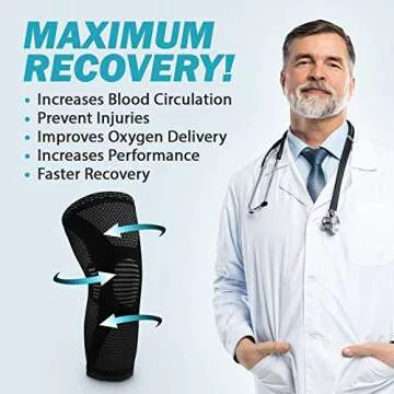 POWERLIX Knee Sleeve for Maximum Support and Comfort