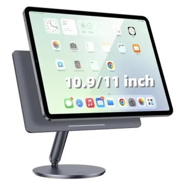 BENKS Magnetic iPad Stand, Infinity Pro 360° Rotating iPad Mount, Foldable Portable Tablet Holder, ...