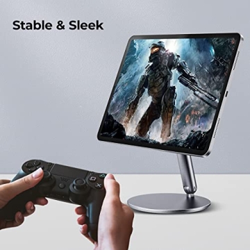 BENKS Magnetic iPad Stand, Infinity Pro 360° Rotating iPad Mount, Foldable Portable Tablet Holder, Adjustable Rotating Table Stand for Apple iPad Pro 11" 1st/2nd/3rd/4th Gens, iPad Air 11" 6th/5th/4th