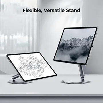 BENKS Magnetic iPad Stand, Infinity Pro 360° Rotating iPad Mount, Foldable Portable Tablet Holder, Adjustable Rotating Table Stand for Apple iPad Pro 11" 1st/2nd/3rd/4th Gens, iPad Air 11" 6th/5th/4th